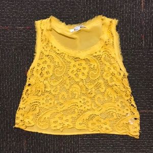 Forever 21 lace sheer shirt